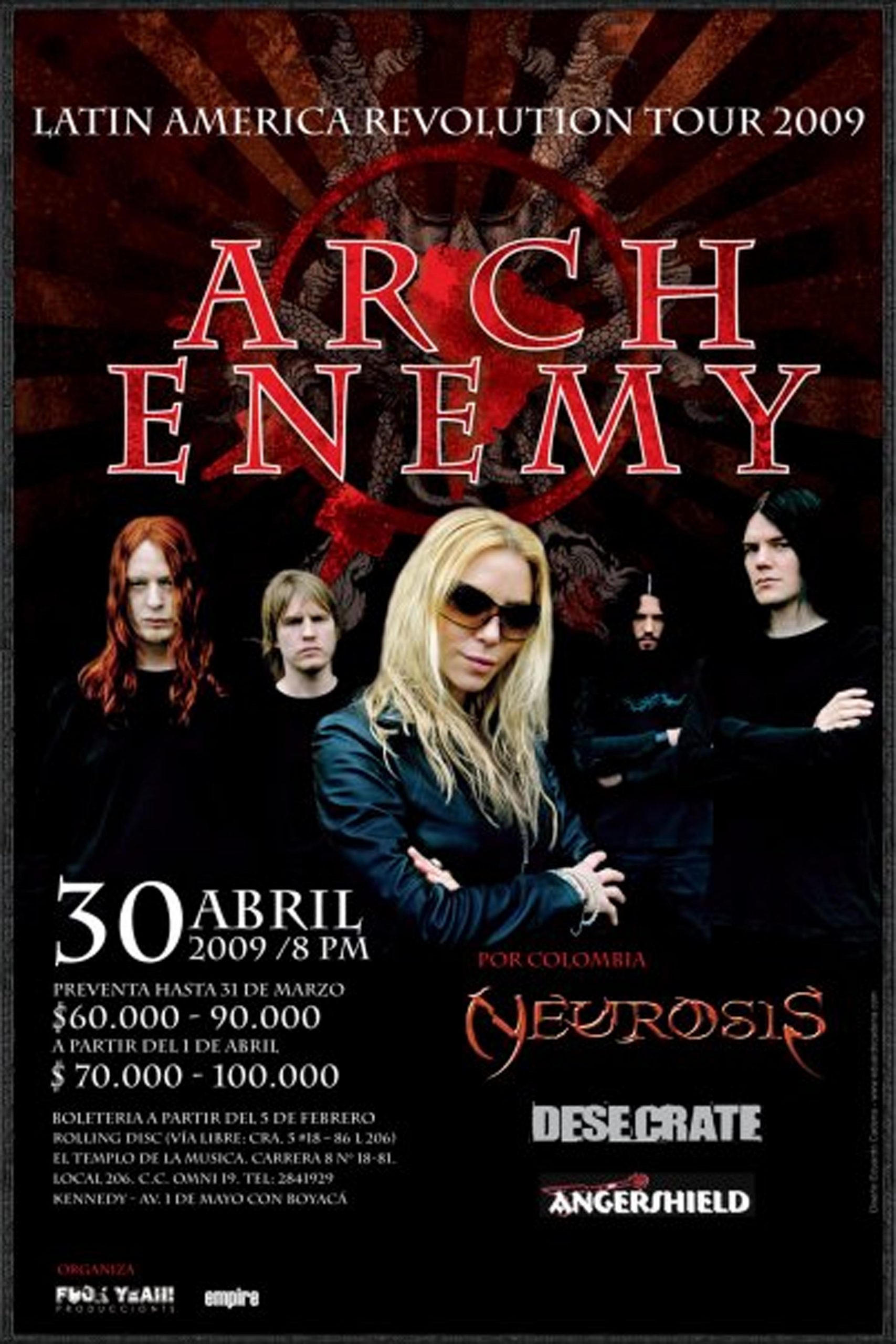 Arch Enemy en Bogotá 2009