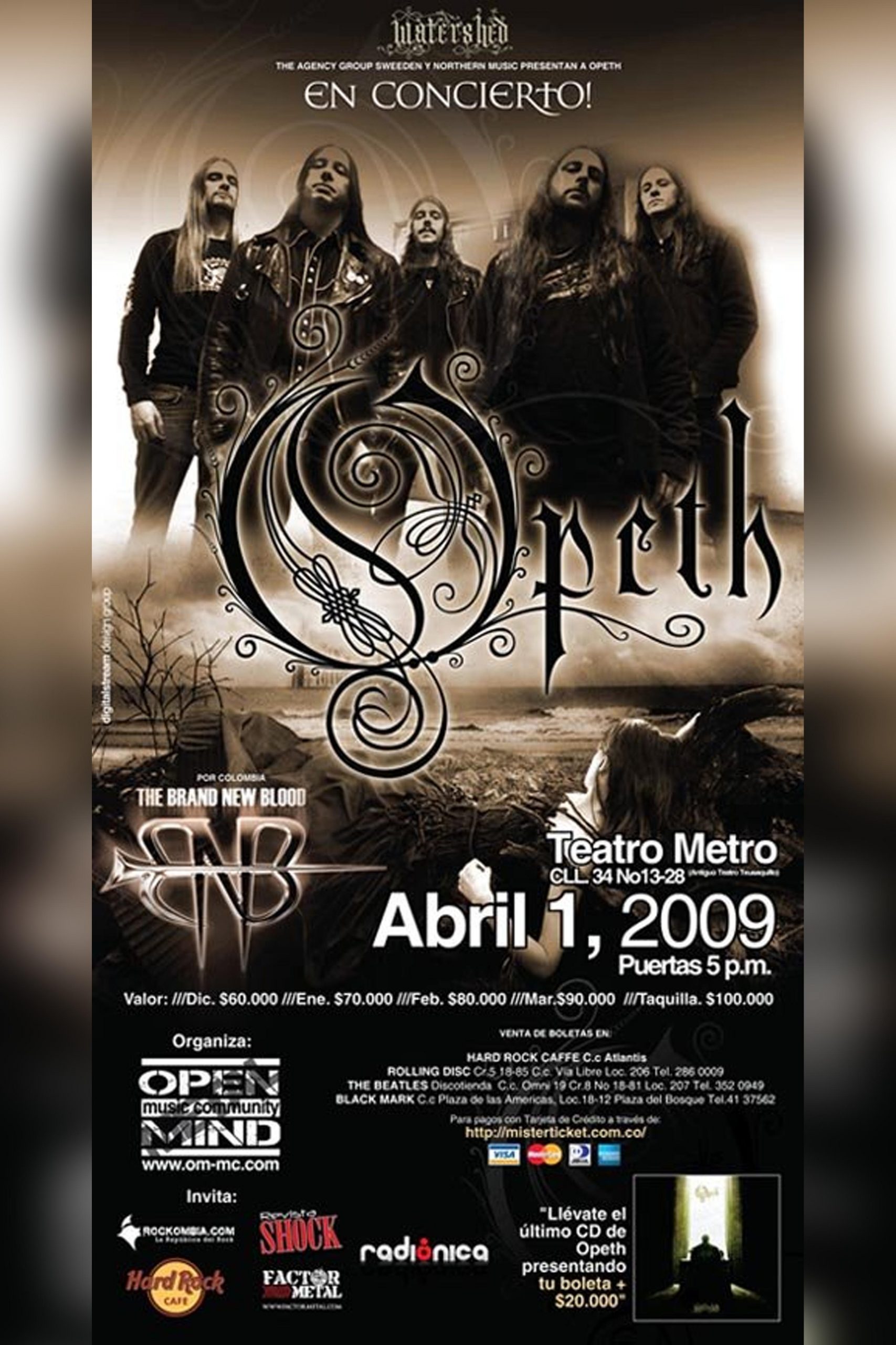 Opeth en Bogotá 2009